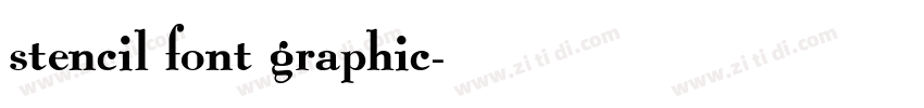 stencil font graphic字体转换